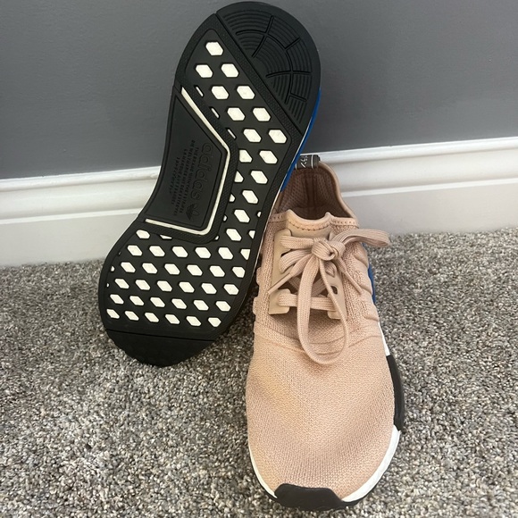 Adidas NMD boost gym shoes. Tan color size 8. Worn one time. - Picture 2 of 3